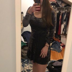 American Eagle Velvet Skater Dress